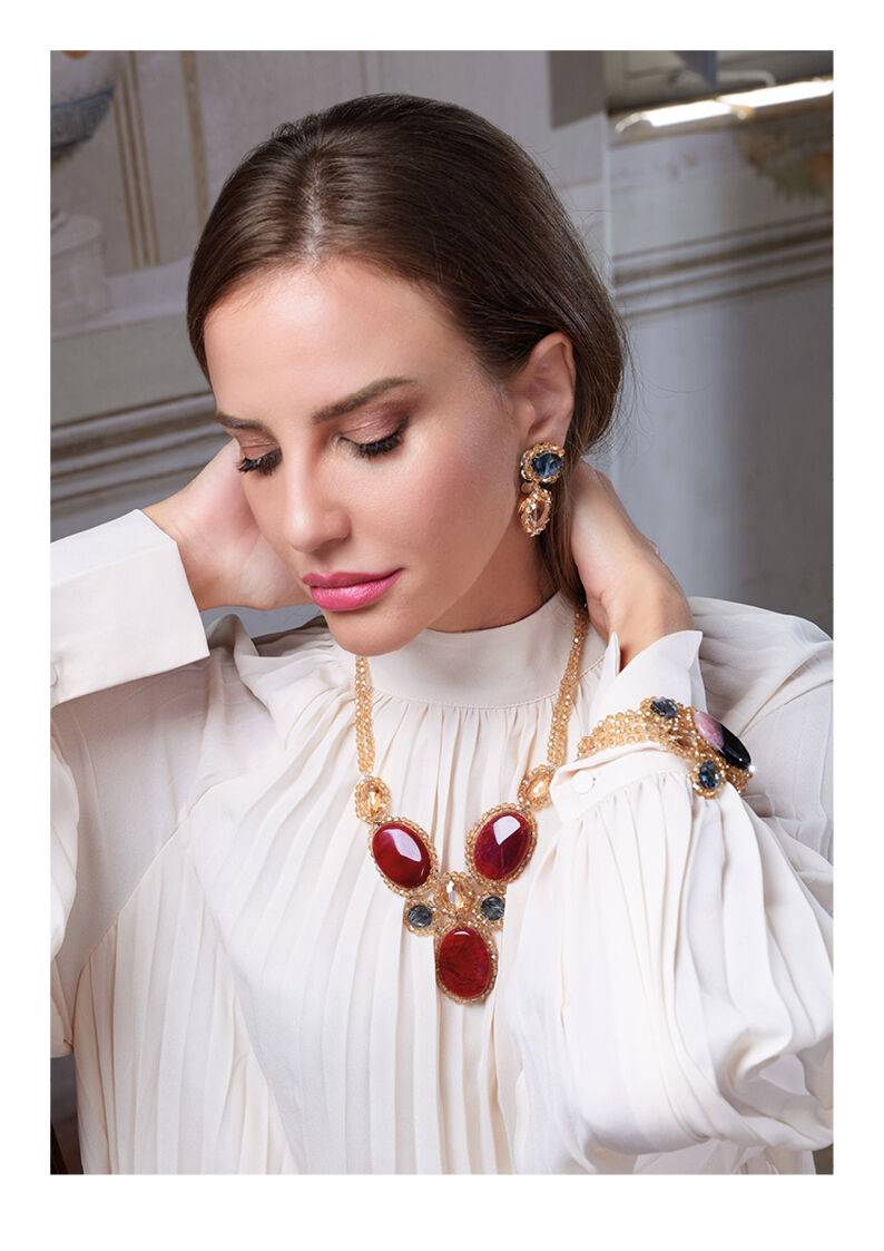 Ottaviani Bracciale con agata e cristalli Negozio online di fabbrica