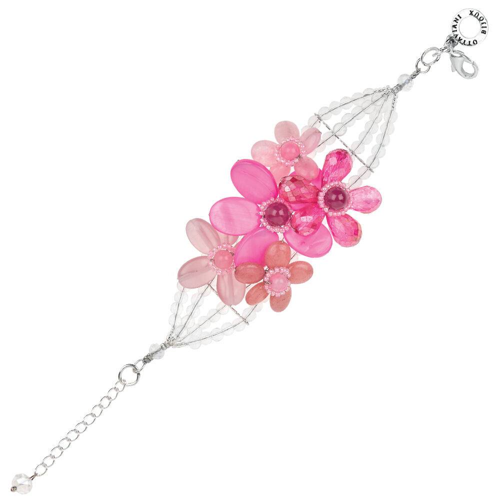 Ottaviani Bracciale con agata,madreperla e cristalli