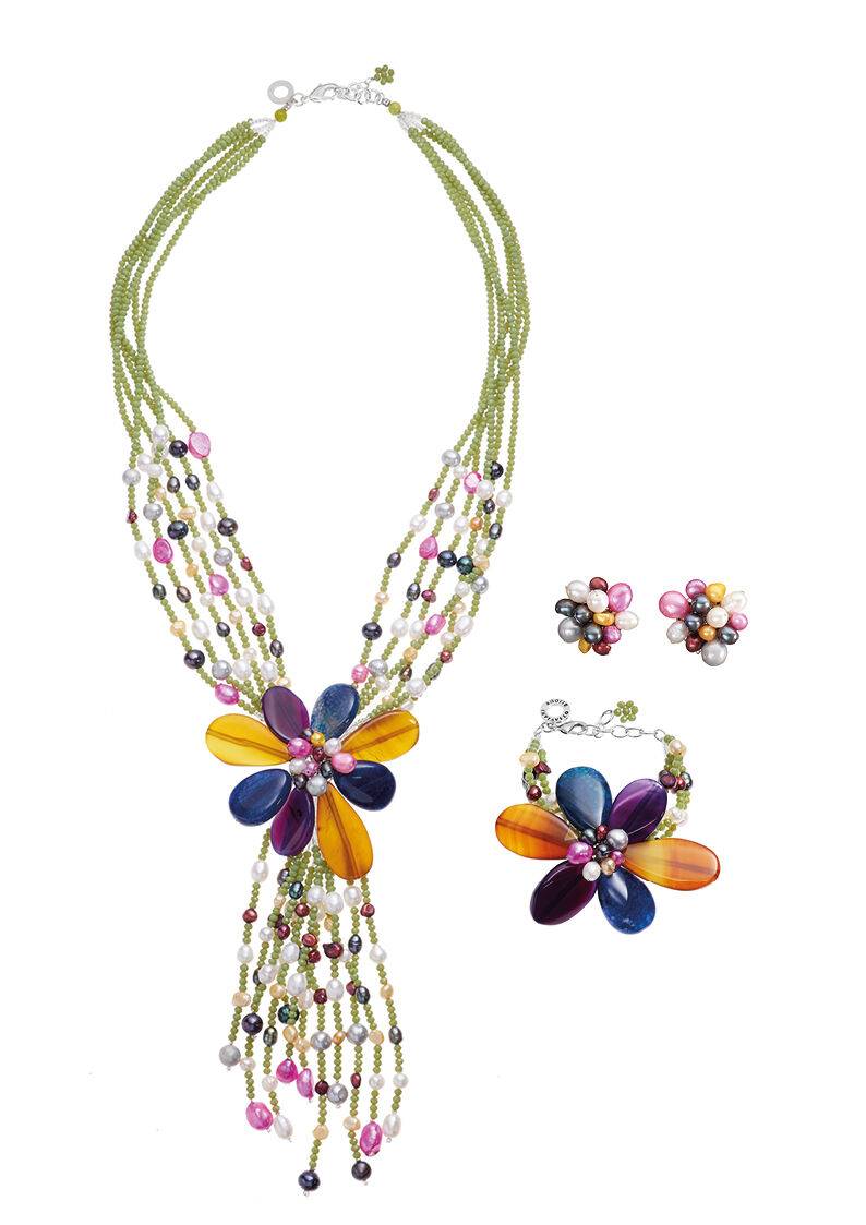 Ottaviani Bracciale con agata e perle Offerte esclusive