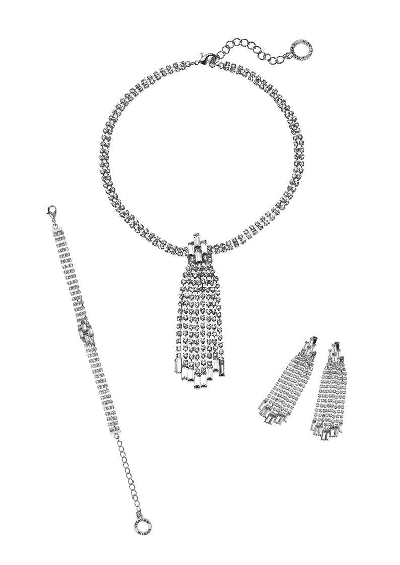 Ottaviani Collana con cristalli Sostegno trimestrale