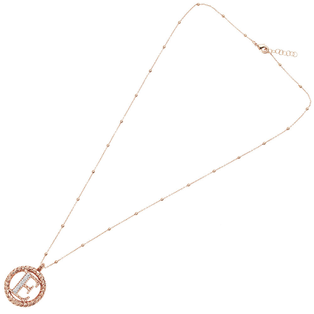 Ottaviani Collana in bronzo oro rosa con glitter argento Promozione