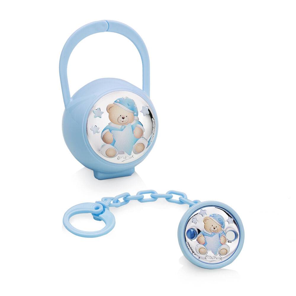 Ottaviani Set porta ciuccio e pinza p.ciuccio "orsetto" Saldi Di Fabbrica