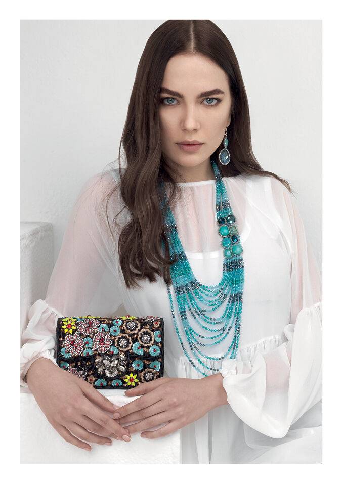 Ottaviani Clutch con ricami,cristalli,perline e strass Offerta migliore