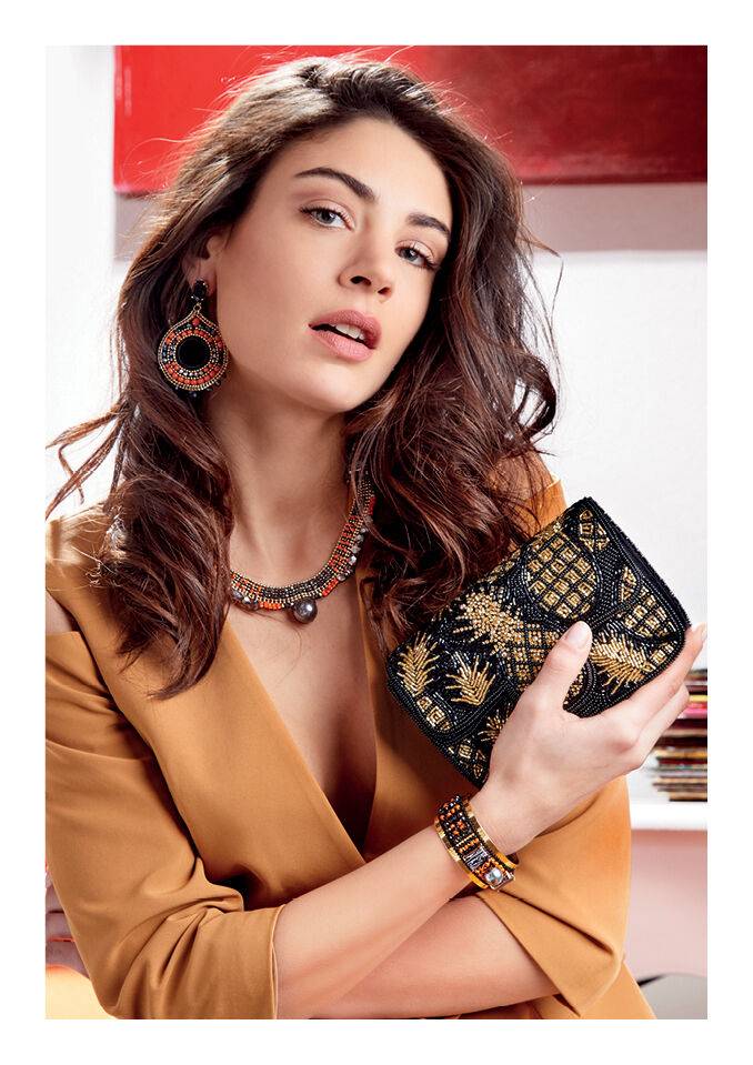 Ottaviani Borsa gioiello ricami,cristalli,perline strass Offerta temporanea
