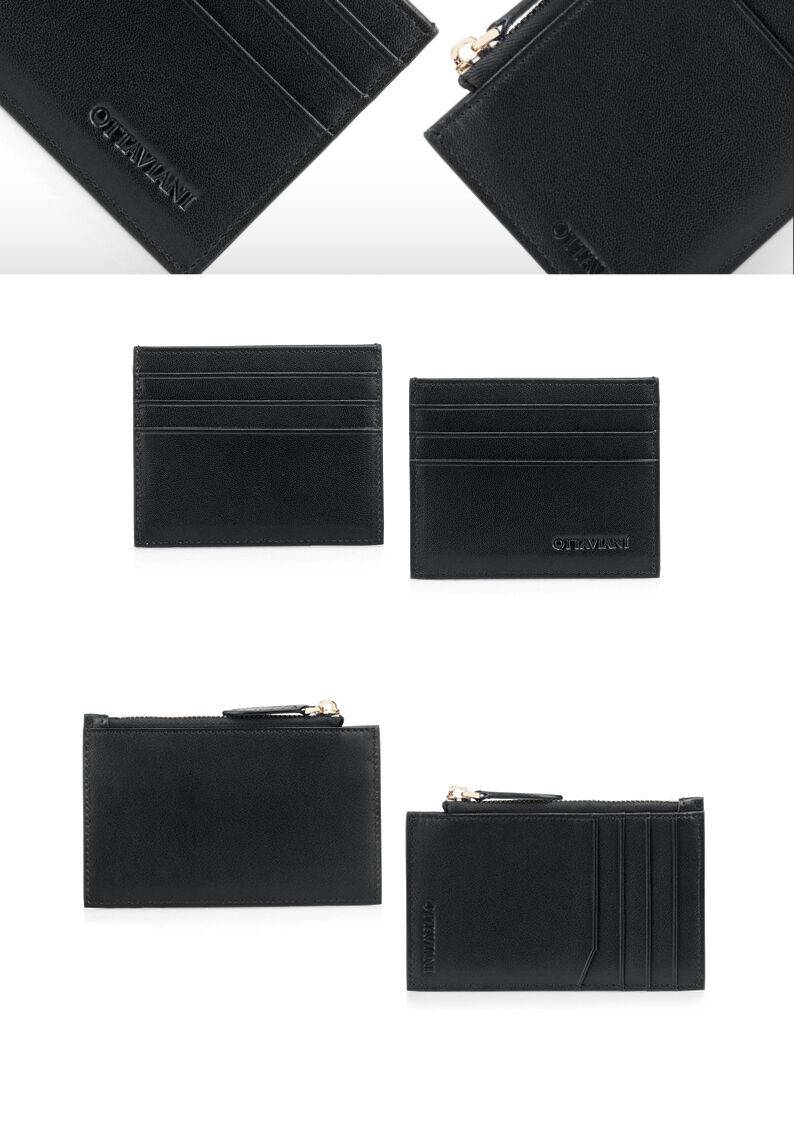 Ottaviani Porta carte di credito in vera pelle c/cerniera Fino al 55% di sconto
