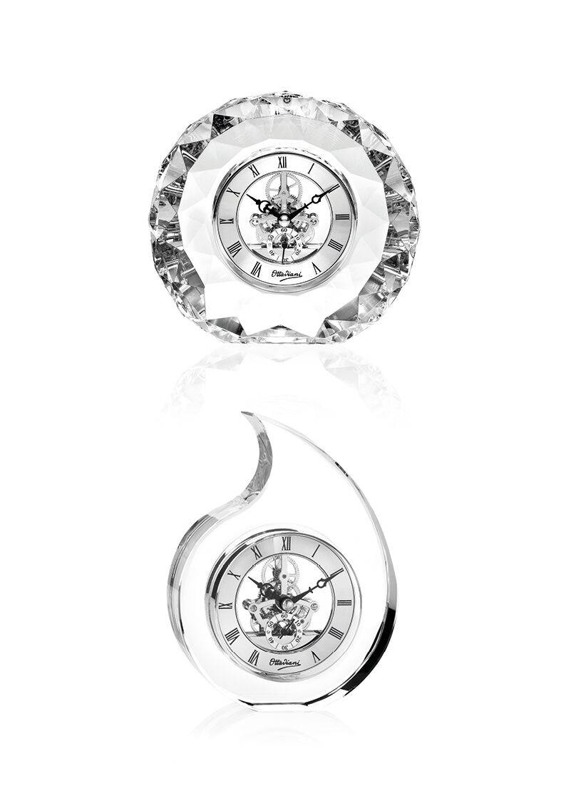 Ottaviani Orologio in cristallo h. 15,5 cm Black Friday Prezzi