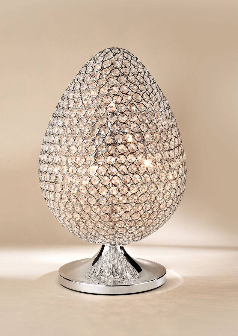 Ottaviani Lampada "l'uovo di diamante" diam.cm30 h.48cm Duty-free