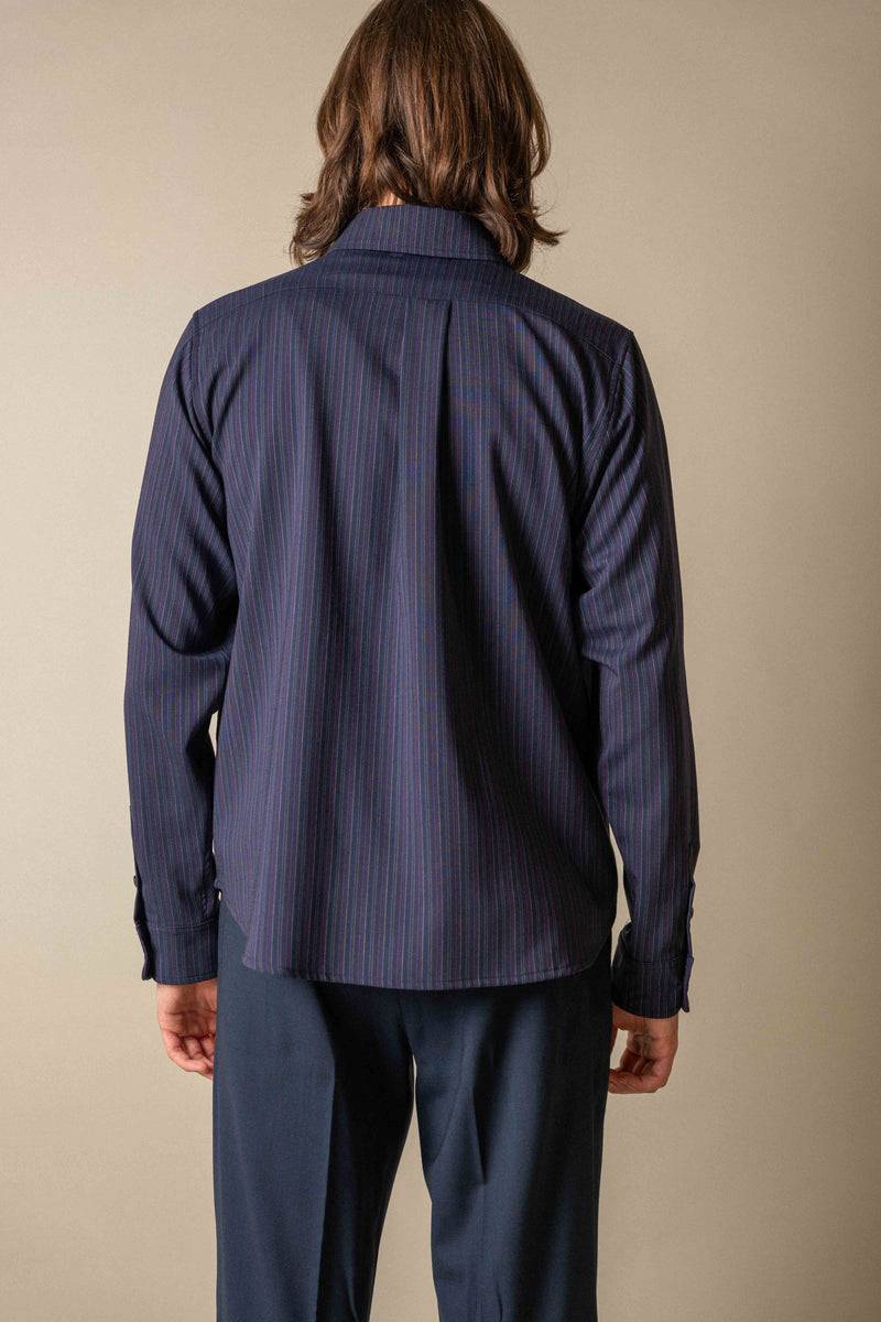 Paltò UMBERTO STRIPES WOOL In Saldo