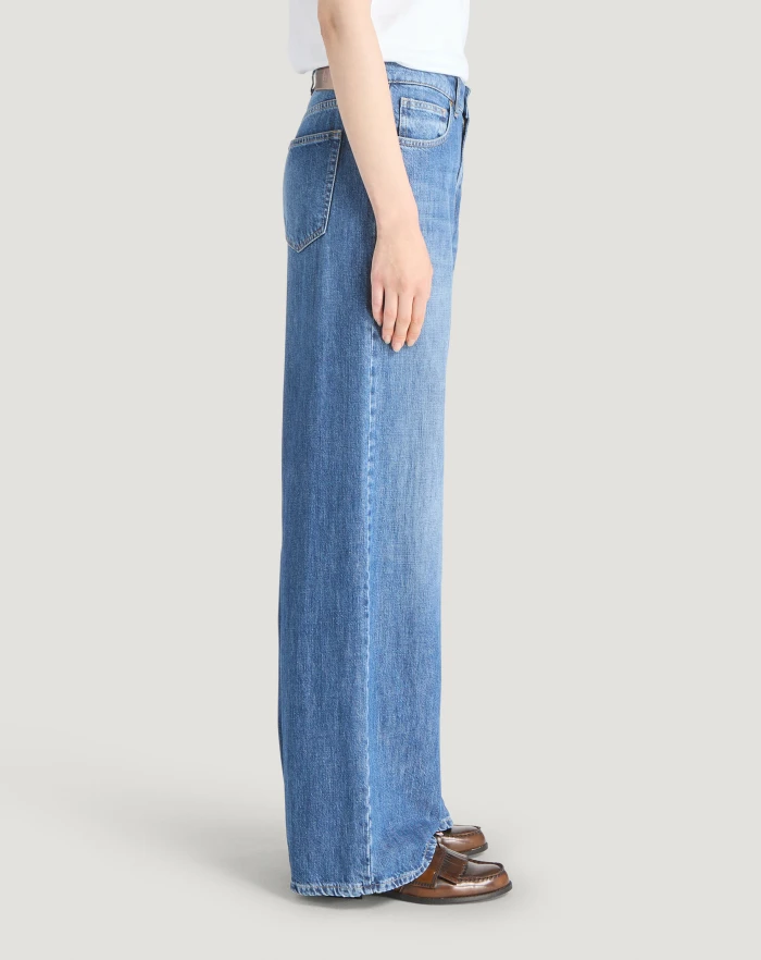 Pantaloni Torino Jeans Miley in denim di cotone Italy