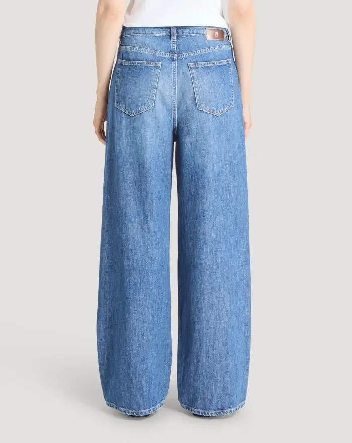 Pantaloni Torino Jeans Miley in denim di cotone Italy