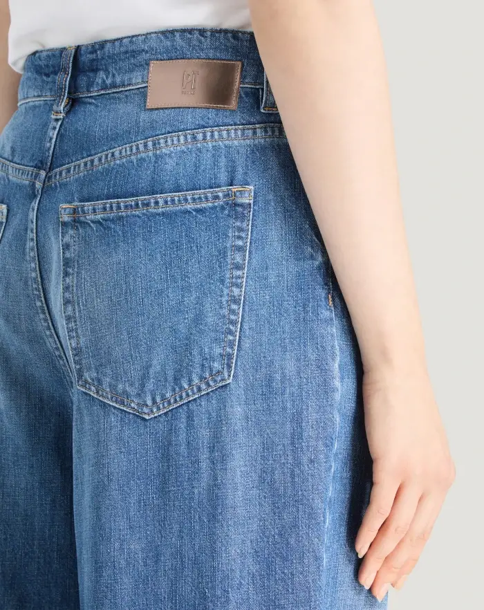 Pantaloni Torino Jeans Miley in denim di cotone Italy