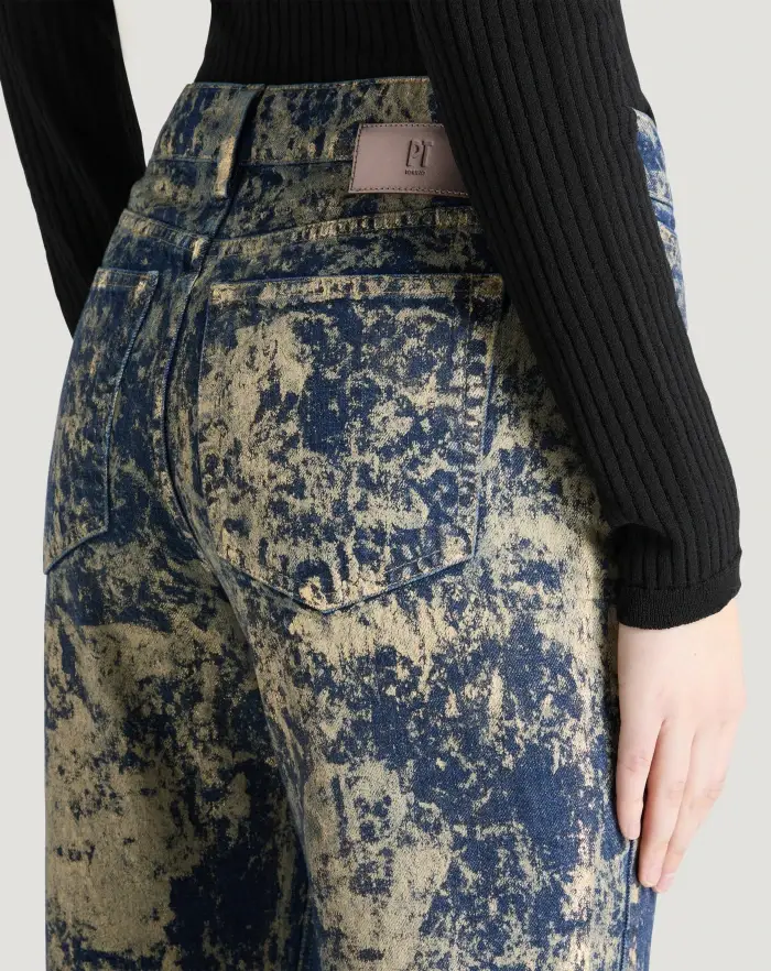 Pantaloni Torino Jeans Alanis in denim di cotone Italia