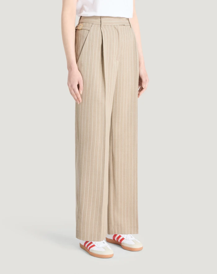 Pantaloni Torino Pantaloni Isabel in lana mouliné Nuovo