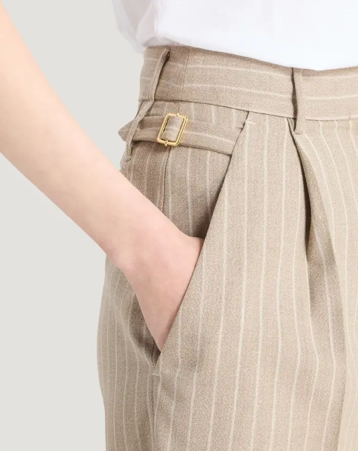 Pantaloni Torino Pantaloni Isabel in lana mouliné Nuovo