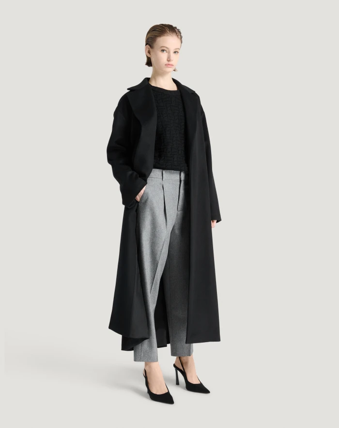 Pantaloni Torino Cappotto in drap di lana e cachemire Qualità