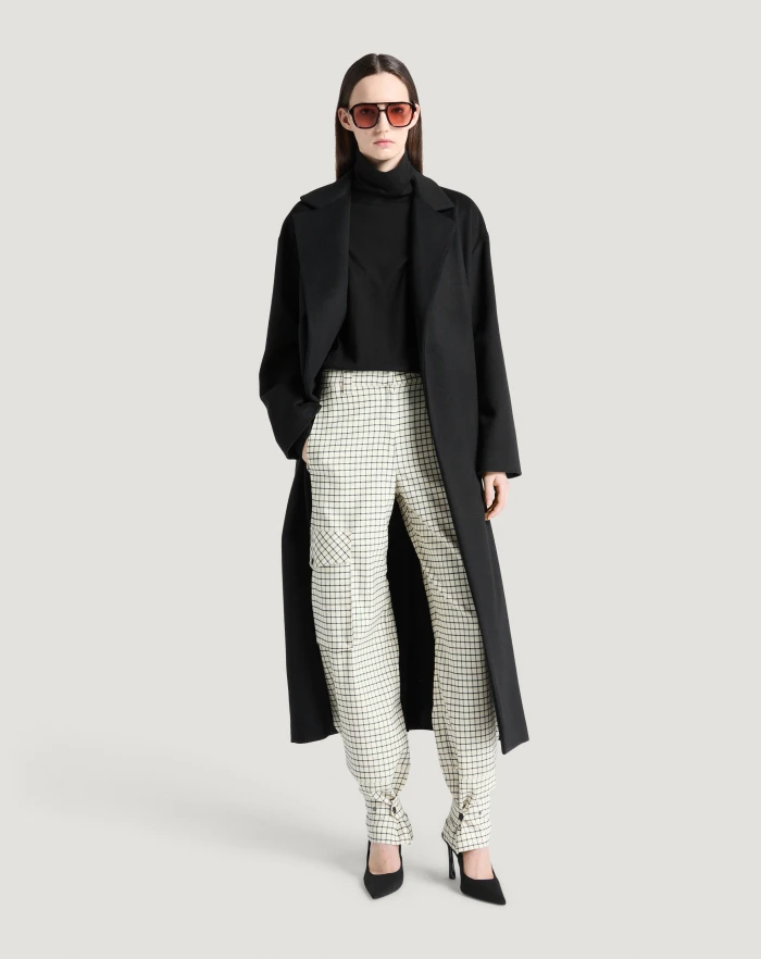 Pantaloni Torino Pantaloni Giselle in lana stretch check Qualità Garantita