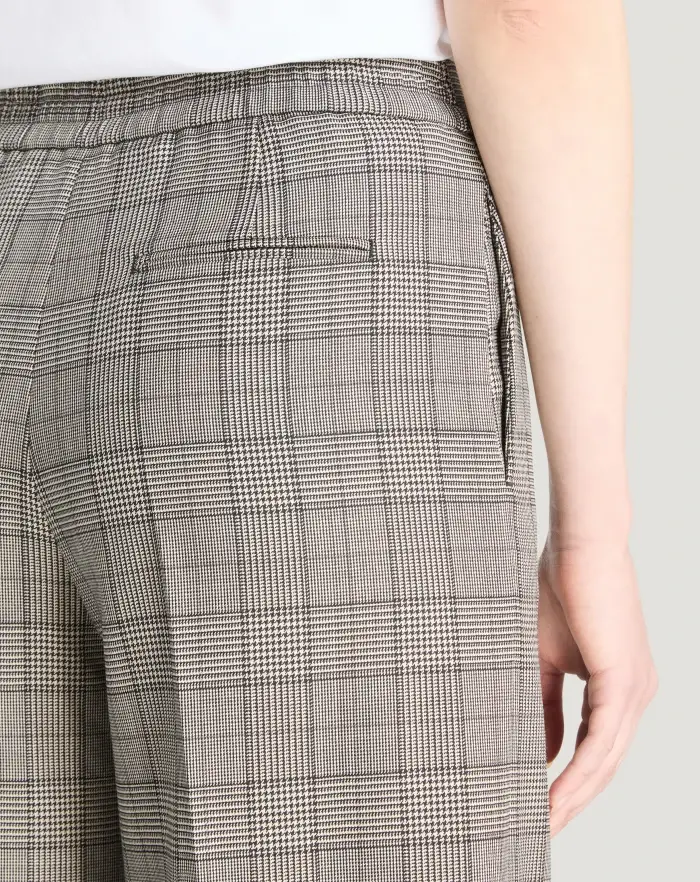 Pantaloni Torino Pantaloni Lorenza in lana check Fino Al -60%