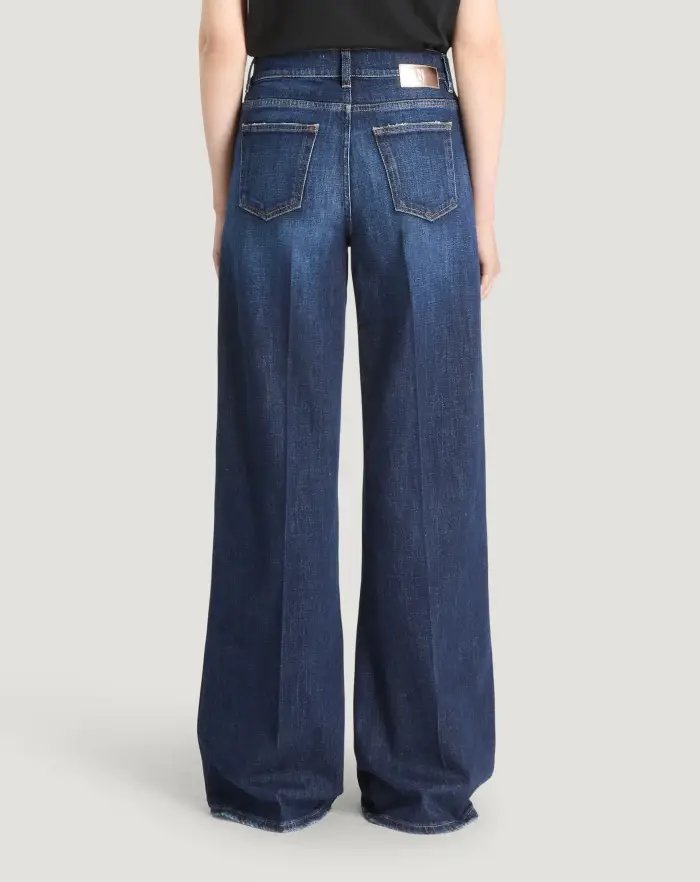 Pantaloni Torino Jeans Cyndi in denim loose Prezzo Ridotto