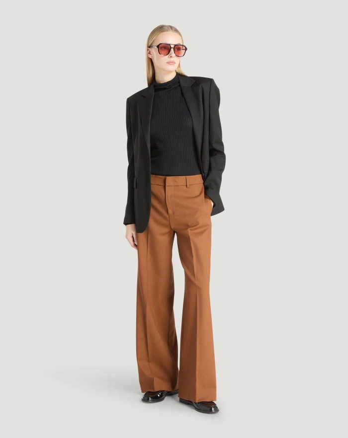 Pantaloni Torino Pantaloni Lorenza in lana stretch Offerta