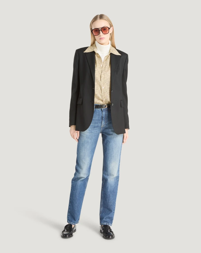 Pantaloni Torino Blazer in twill di lana fluida Economico