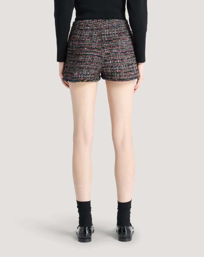 Pantaloni Torino Shorts Julie in tweed multicolor Online