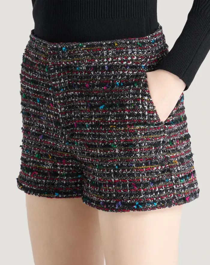 Pantaloni Torino Shorts Julie in tweed multicolor Online