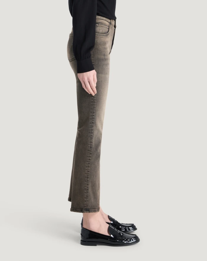 Pantaloni Torino Jeans Kim in black denim stretch In Vendita