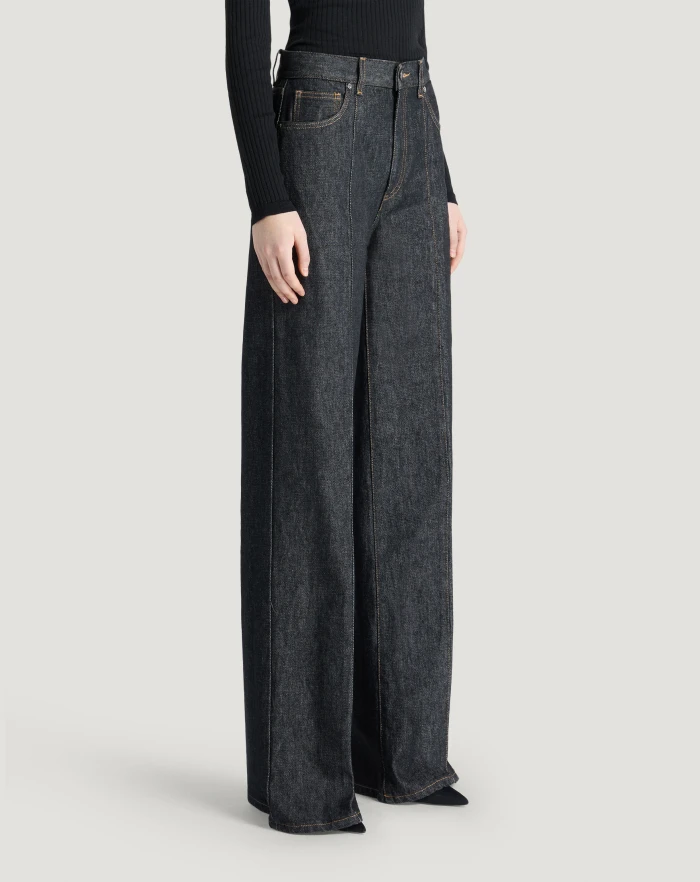 Pantaloni Torino Jeans Cyndi in black denim I Più Venduti