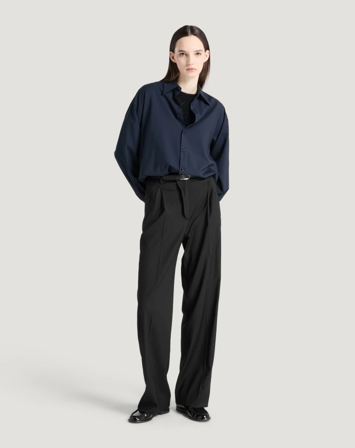 Pantaloni Torino Pantaloni Vivian in twill di lana fluida Moda