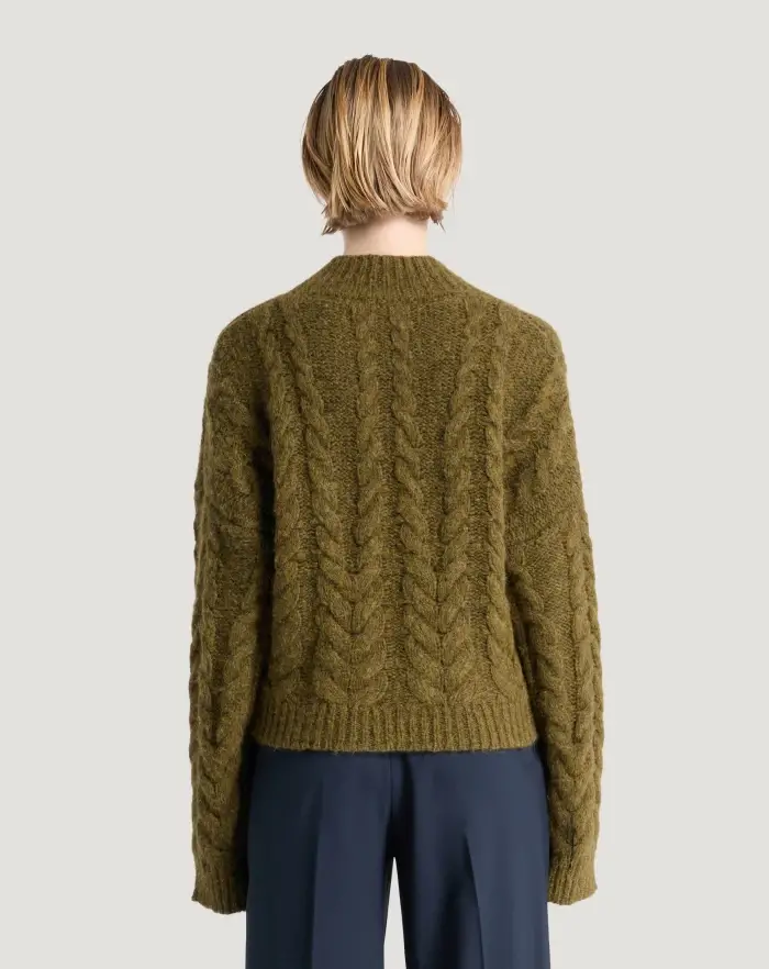 Pantaloni Torino Maglia boxy in misto alpaca 2025