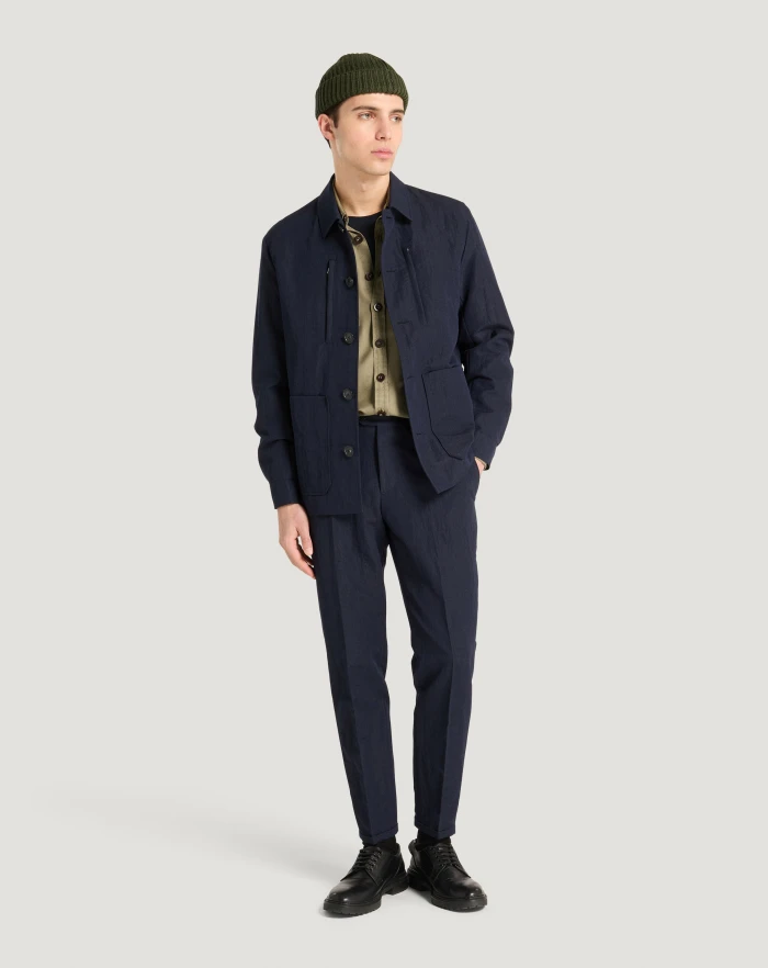 Pantaloni Torino Giacca in flanella crinkle In Linea