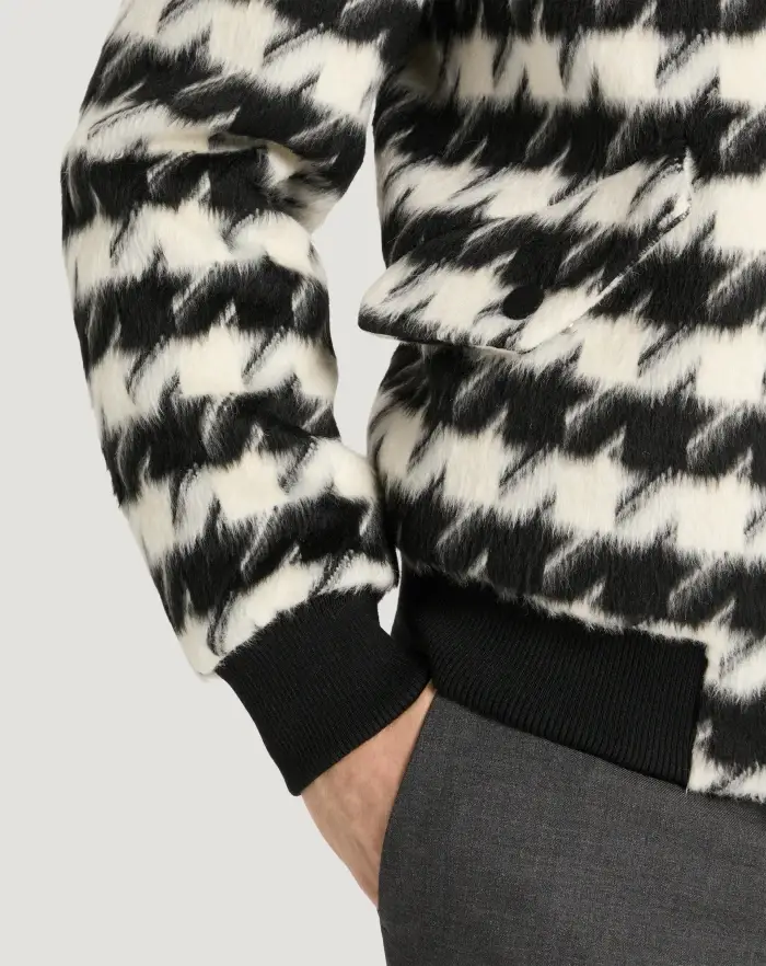 Pantaloni Torino Bomber in velour pied-de-poule Vendita
