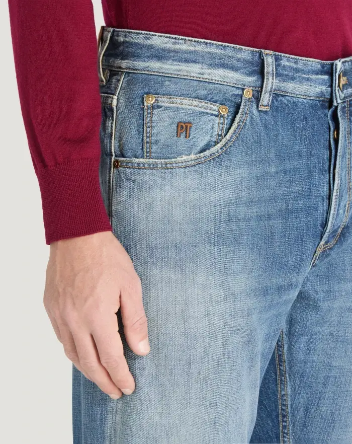 Pantaloni Torino Jeans Reggae in denim di cotone Negozi Online