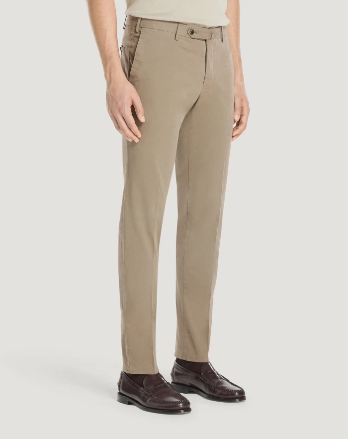 Pantaloni Torino Pantaloni Slim in cotone batavia Consegna Veloce