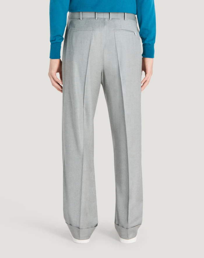 Pantaloni Torino Pantaloni Quindici in twill di lana fluida Promozione Limitata