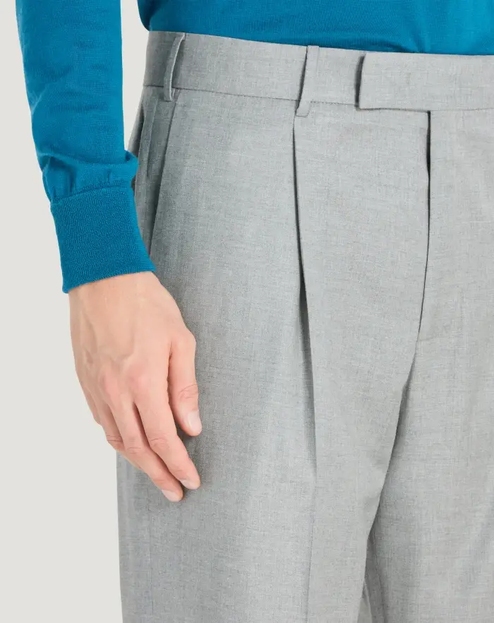 Pantaloni Torino Pantaloni Quindici in twill di lana fluida Promozione Limitata