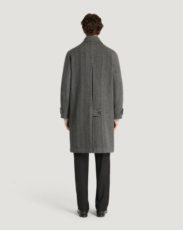 Pantaloni Torino Cappotto in drap di lana e cachemire Fino Al -60%
