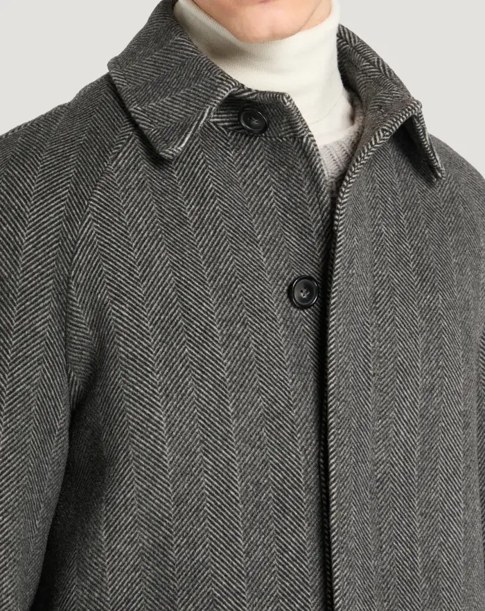 Pantaloni Torino Cappotto in drap di lana e cachemire Fino Al -60%