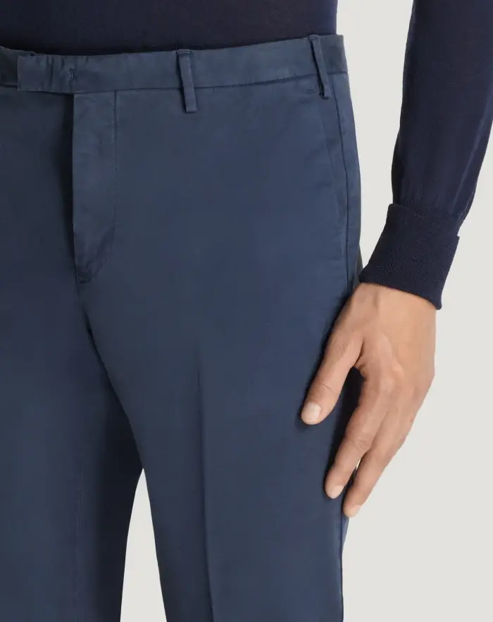 Pantaloni Torino Pantaloni Skinny in cotone batavia Presa