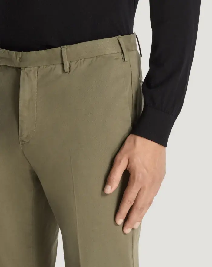 Pantaloni Torino Pantaloni Skinny in cotone batavia Offerta