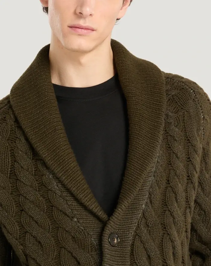 Pantaloni Torino Cardigan in lana e cachemire Economico