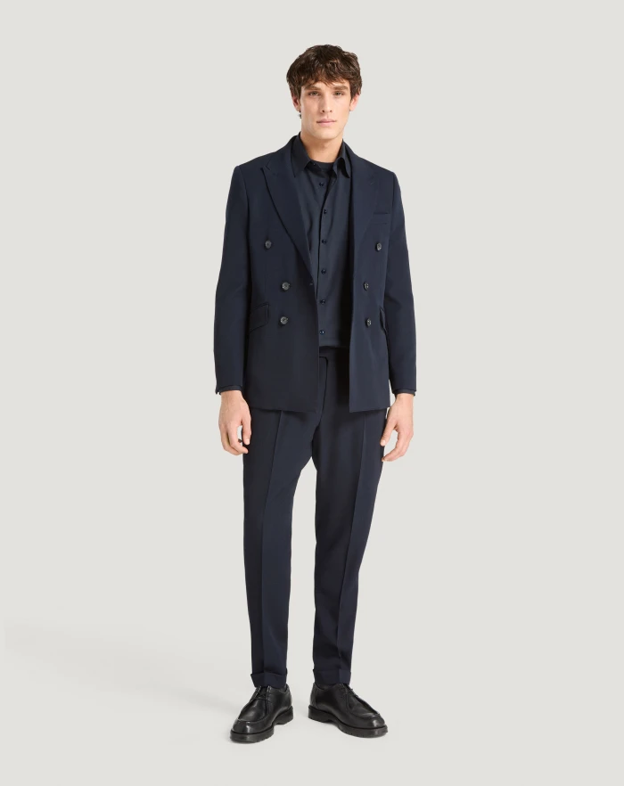 Pantaloni Torino Blazer in lana granité Vendita Economica