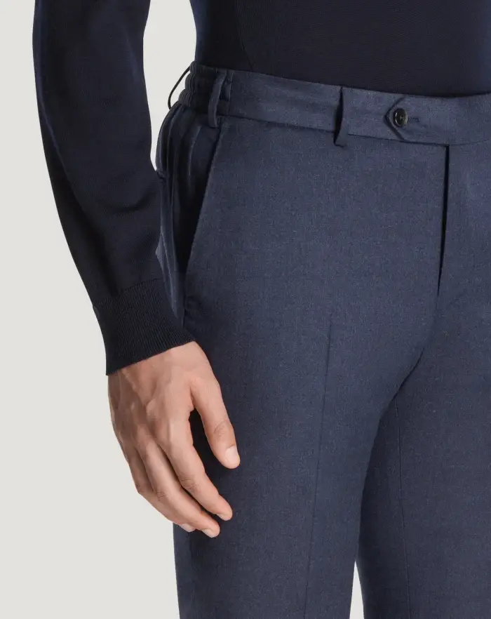 Pantaloni Torino Pantaloni Slim in flanella Saldi Di Fabbrica
