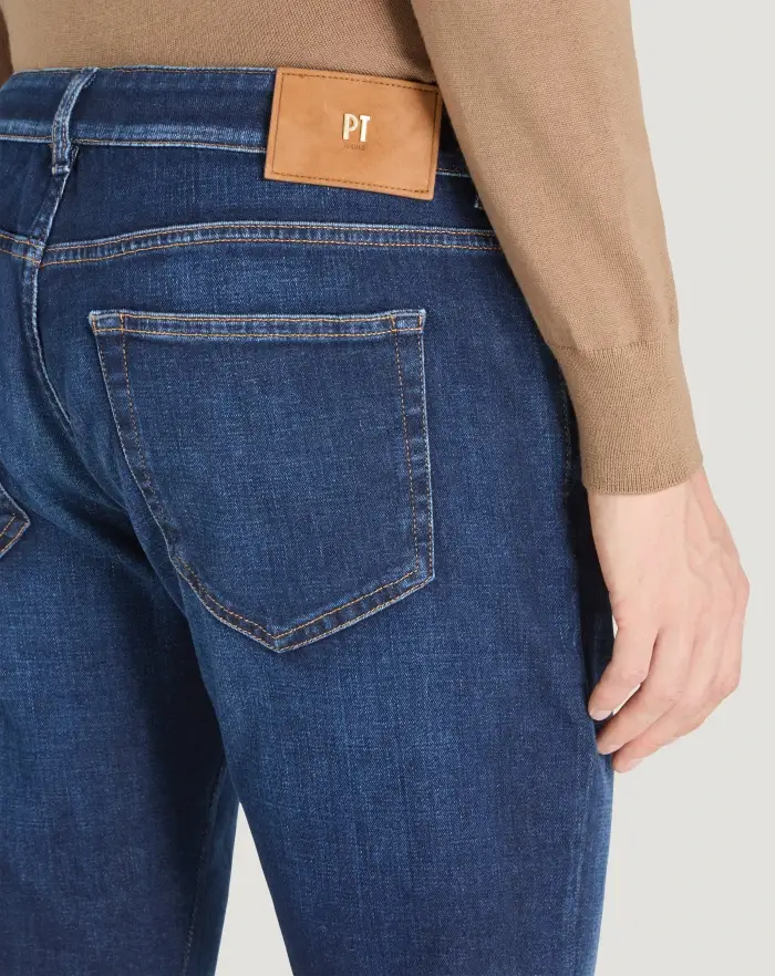 Pantaloni Torino Jeans Swing in denim di cotone stretch In Saldo