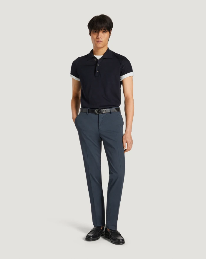 Pantaloni Torino Pantaloni Slim in gabardina stretch Saldi