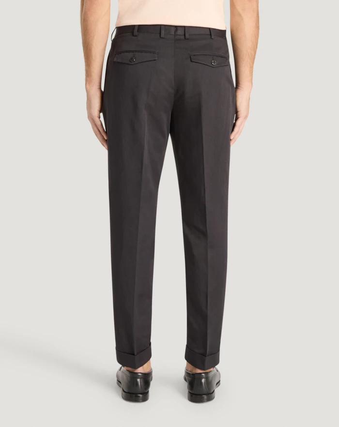 Pantaloni Torino Pantaloni Rebel in gabardina di cotone e lino Vendita Calda