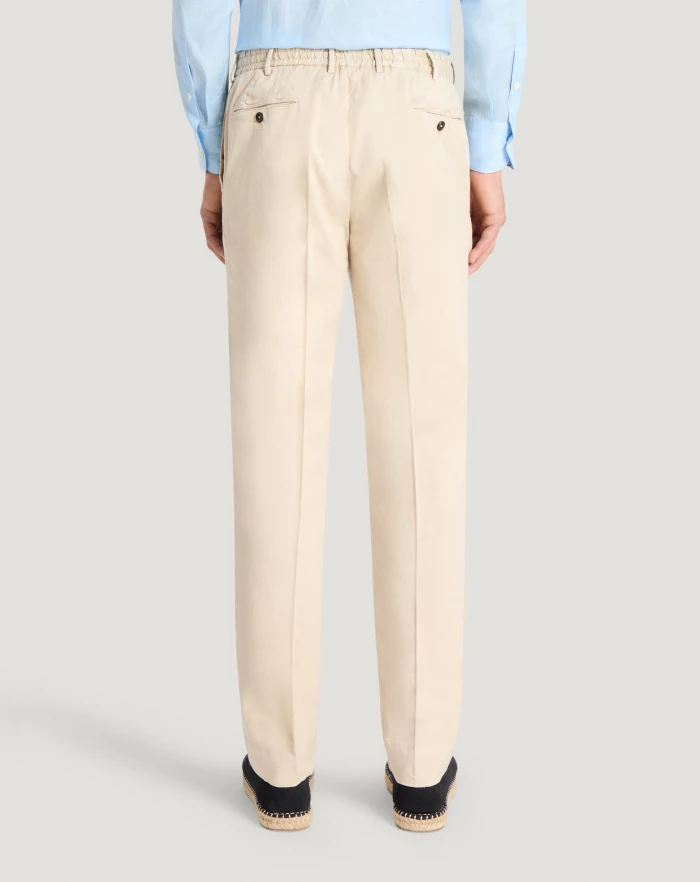Pantaloni Torino Pantaloni Slim in lino stretch délavé Negozio
