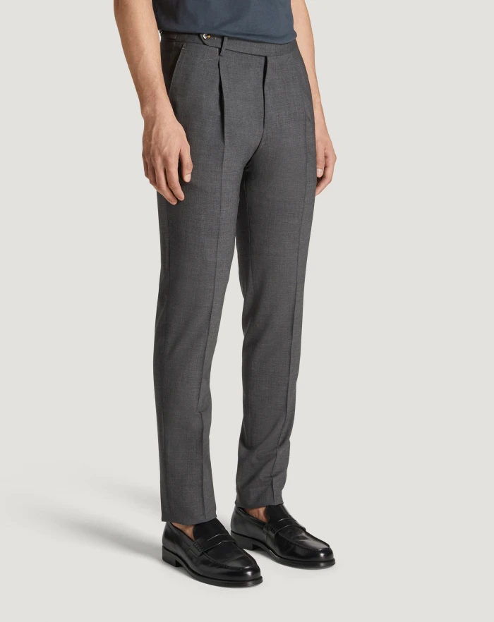 Pantaloni Torino Pantaloni Gentleman in lana four season Nuovo