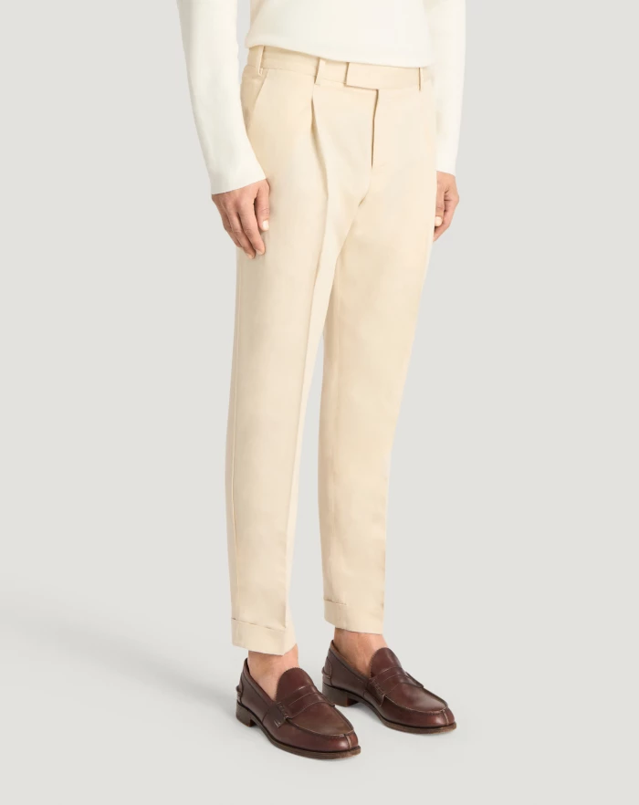 Pantaloni Torino Pantaloni Rebel in gabardina di cotone e lino Qualità