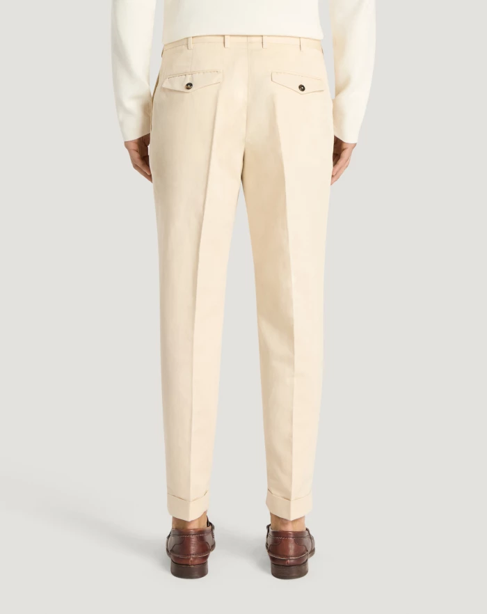 Pantaloni Torino Pantaloni Rebel in gabardina di cotone e lino Qualità